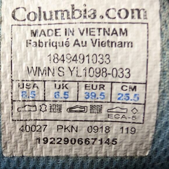 COLUMBIA Armitage Lane YL1098-033 Tan Gray Hiking Boots Waterproof Women's‎ 8.5 - Picture 13 of 13